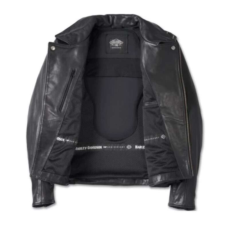 Men's 120th Anniversary Cycle Champ Leather Biker Jacket - M