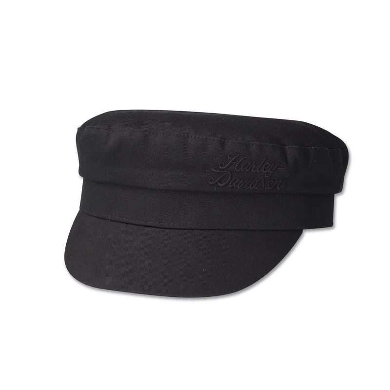 Women's High Spirits Fitted Officer Cap Black