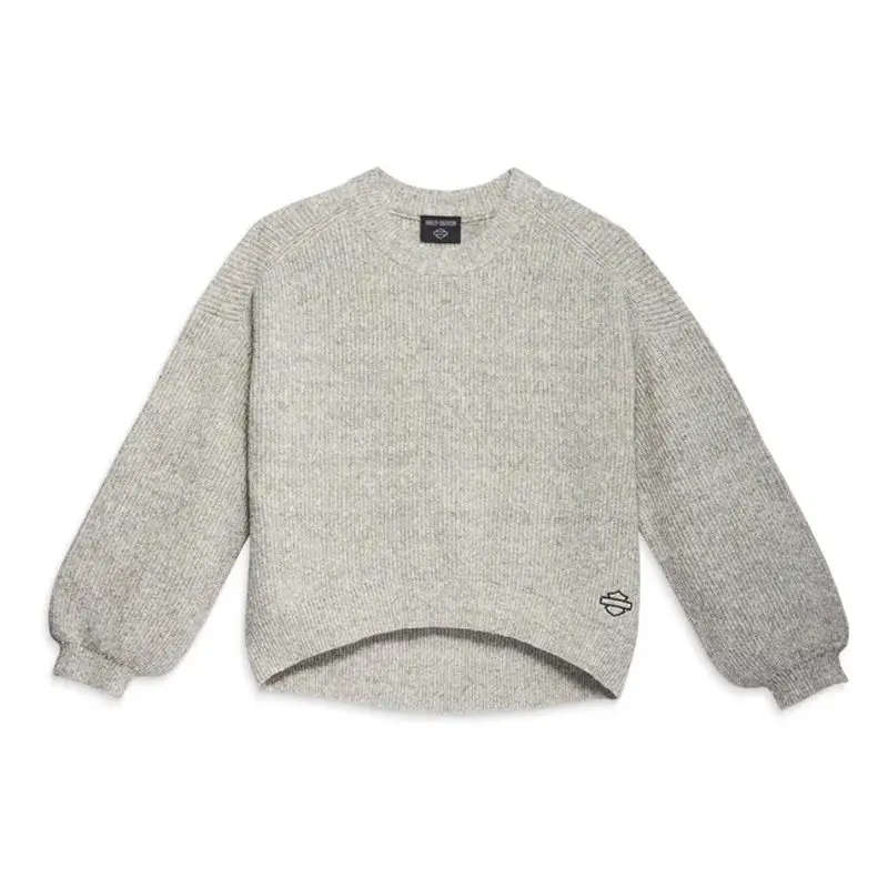 Womens Craftsmanship Sweater - Light Grey Marl - XL