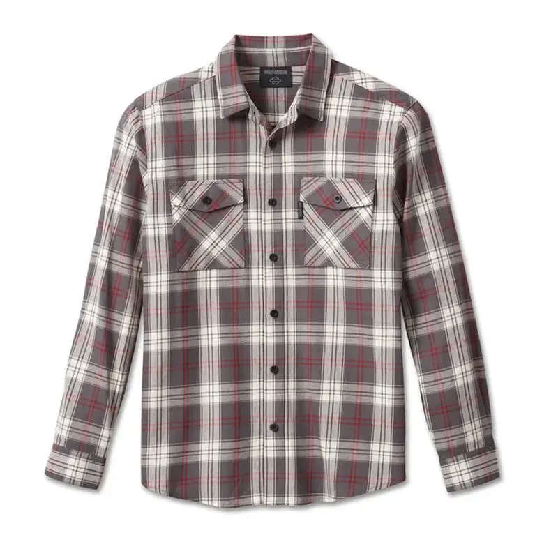 Men's Essence Shirt - Grey Plaid - M