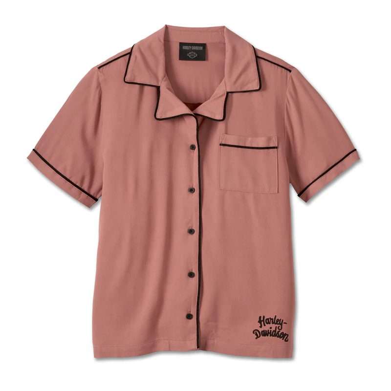Women's Club Crew Contrast Piping Shirt - 2XL