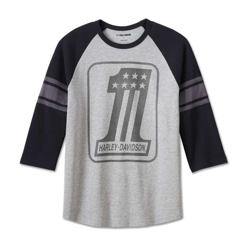 Men's #1 3/4 Raglan Tee - Colorblock - L