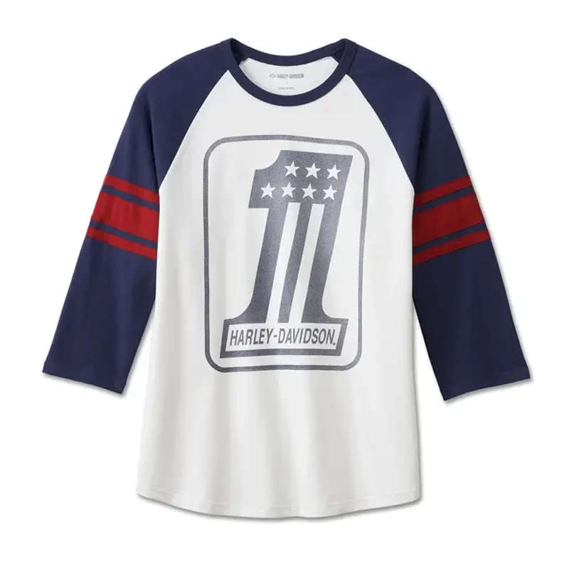 Men's #1 3/4 Raglan Tee - Colorblocked - M