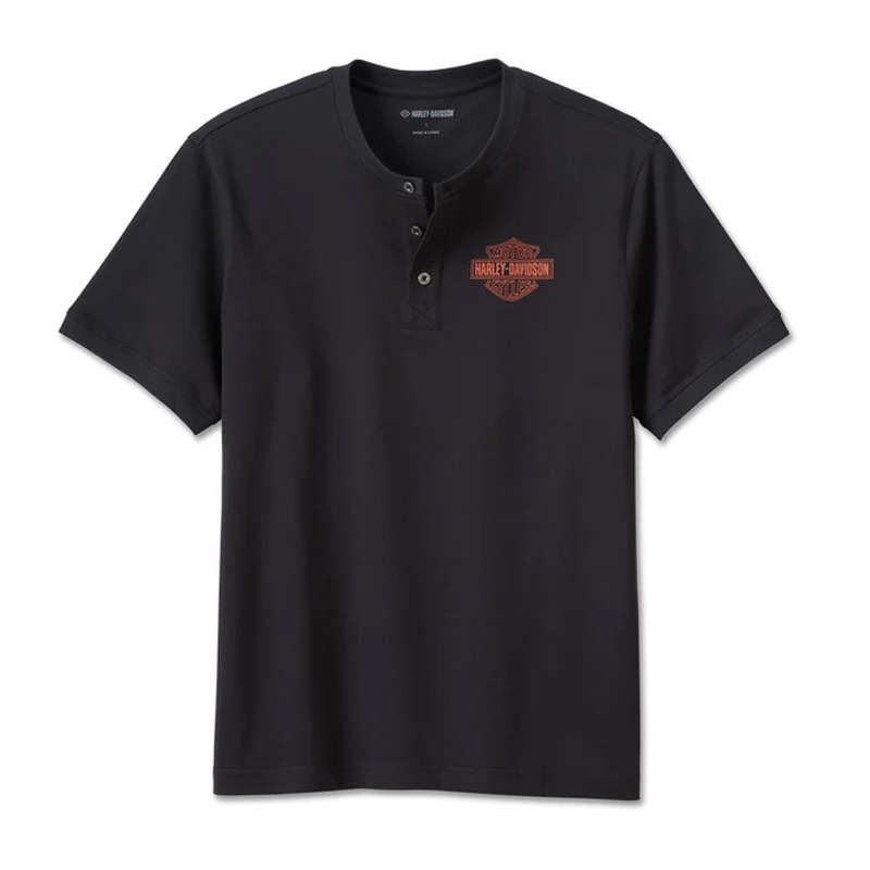 Men's Combustion Henley Black - L