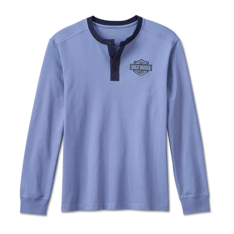 Men's Hometown Henley - Colony Blue - L