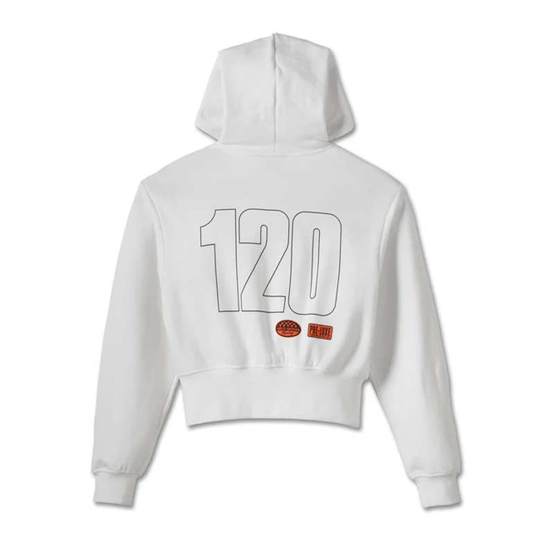 Women's 120th Anniversary Zip Front Hoodie Bright White - L