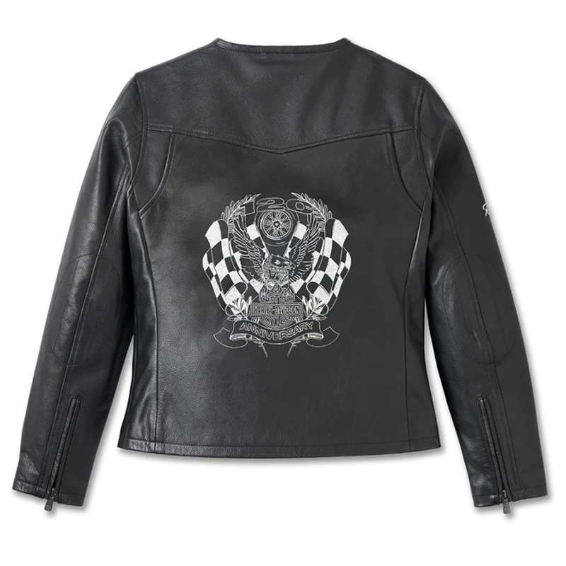 Women's 120th Anniversary Cafe Racer Leather Jacket - XL