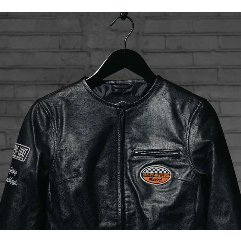 Women's 120th Anniversary Cafe Racer Leather Jacket - XL