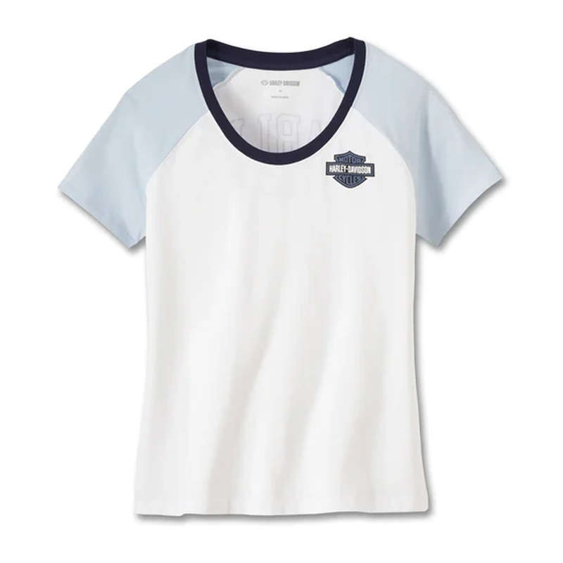 Women's United Raglan Tee - Colorblocked - Bright White - L