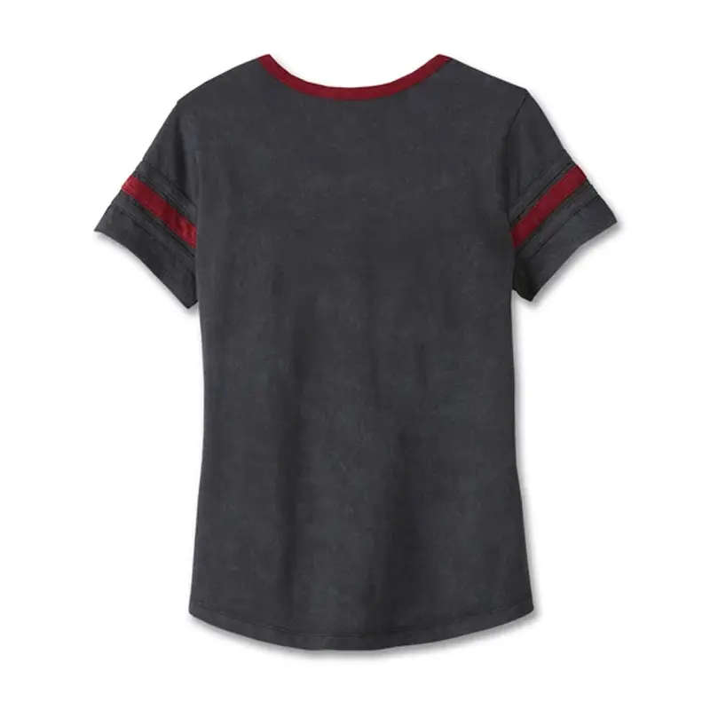 Women's American Notch Neck Tee - Black Beauty - S
