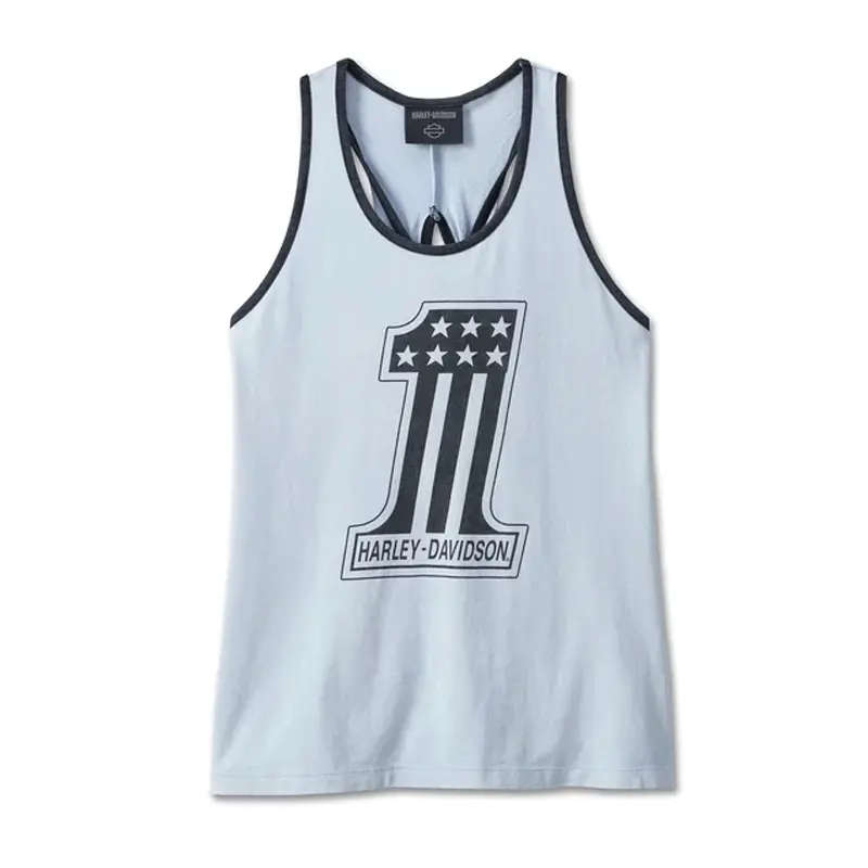 Women's National Anthem Twist Back Tank - Skyway - L