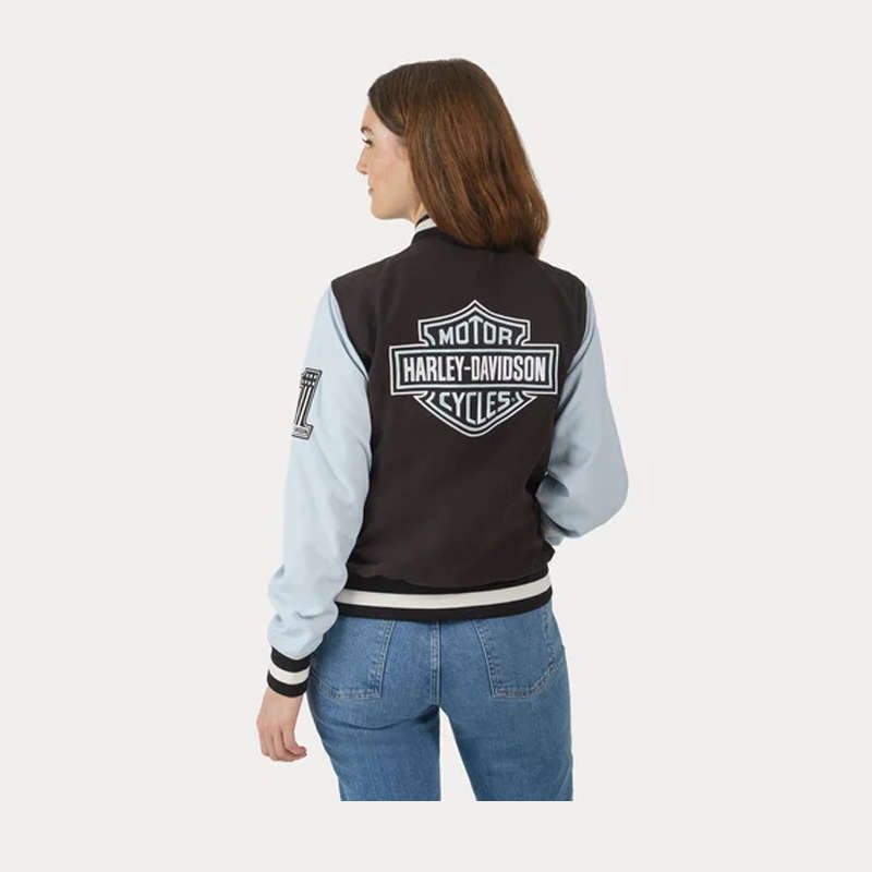 Women's Classic Bar &amp; Shield Bomber Jacket - M