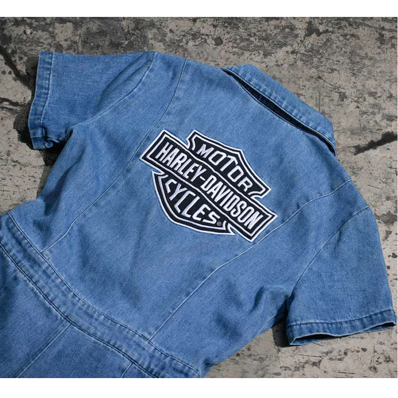 Women's Hero Denim Jumpsuit - XL