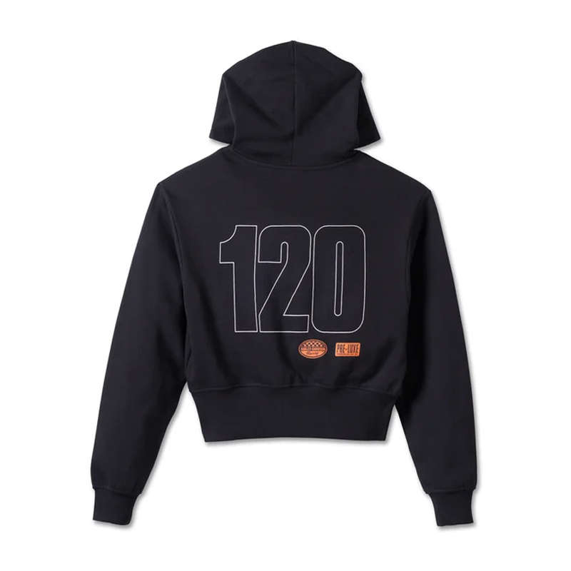 Women's 120th Anniversary Zip Front Hoodie Black - XL