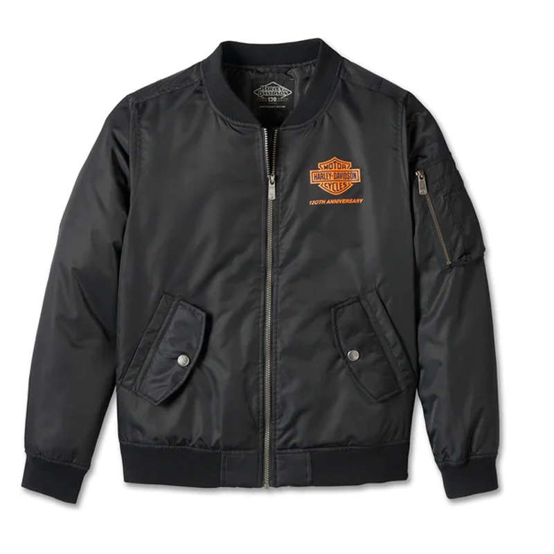 Women's 120th Anniversary Bomber Jacket - Black - L