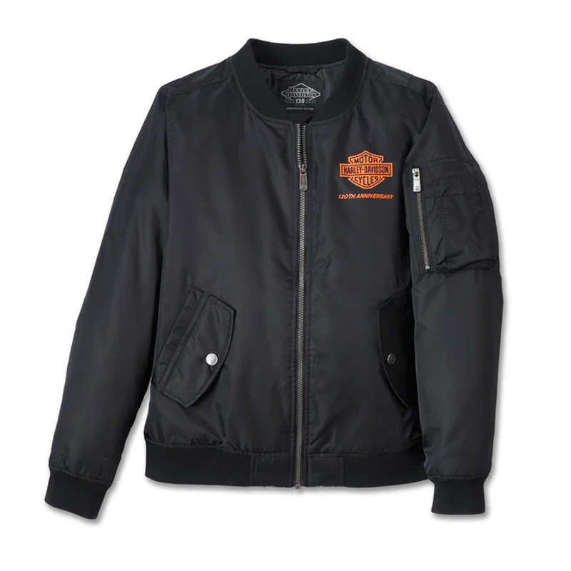 Women's 120th Anniversary Bomber Jacket - Black - L