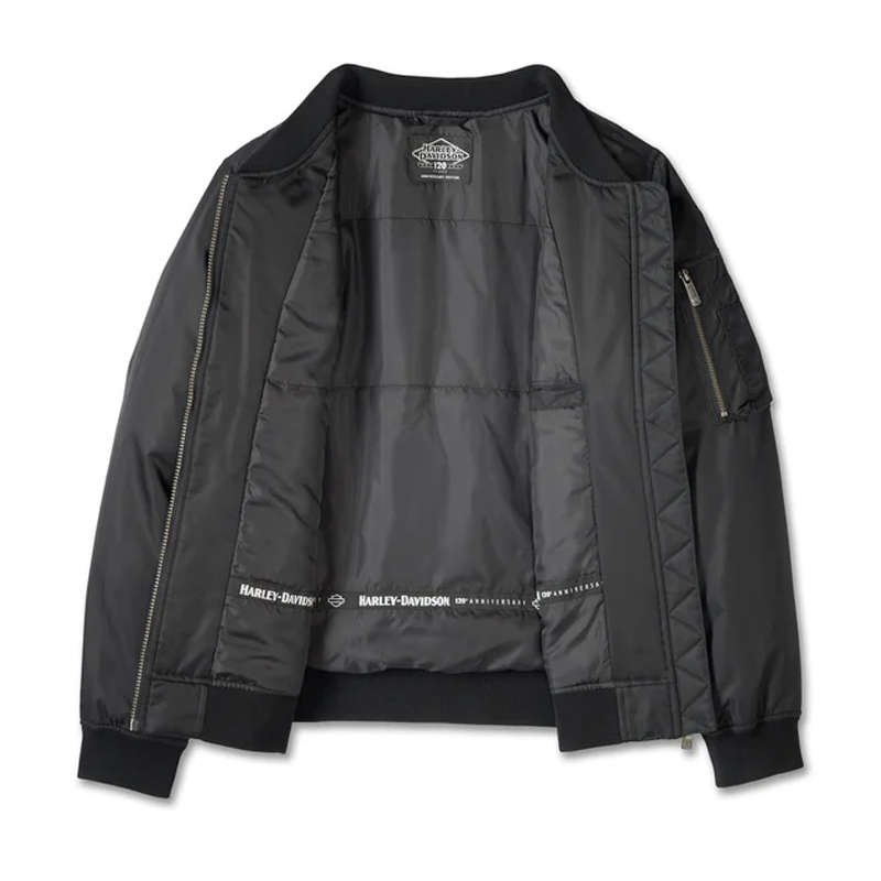 Women's 120th Anniversary Bomber Jacket - Black - L