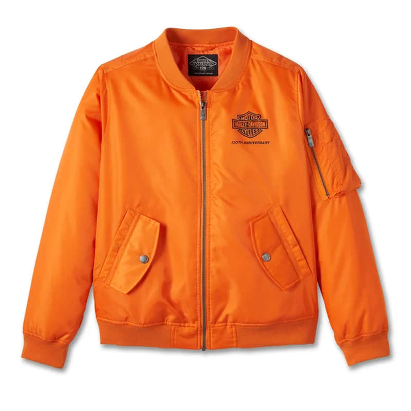 Women's 120th Anniversary Bomber Jacket - Orange - S