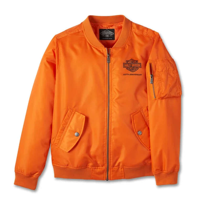 Women's 120th Anniversary Bomber Jacket - Orange - S