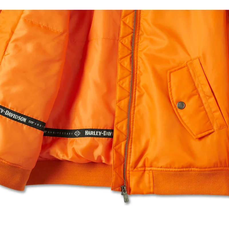 Women's 120th Anniversary Bomber Jacket - Orange - S