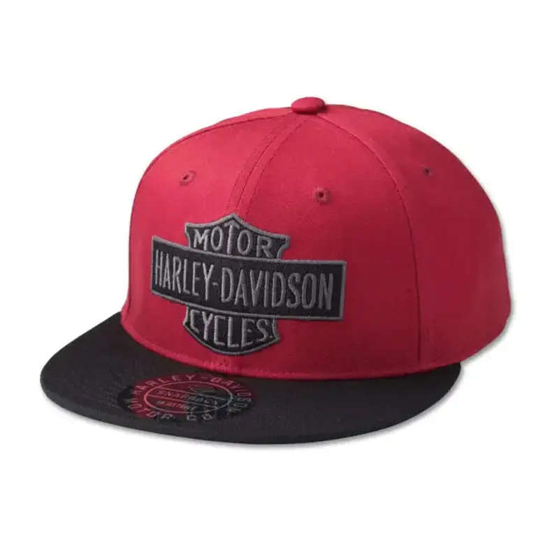 Bar &amp; Shield Snapback Cap Red