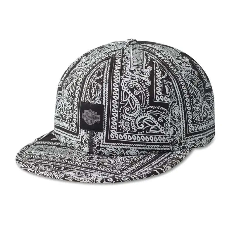 Bandana Low Profile Snapback Cap - Black Beauty