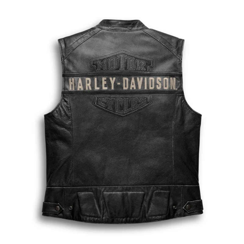 Men's Passing Link Leather Vest - L