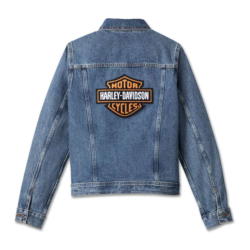 Women's Essential Bar &amp; Shield Denim Jacket - Medium Indigo - 2W