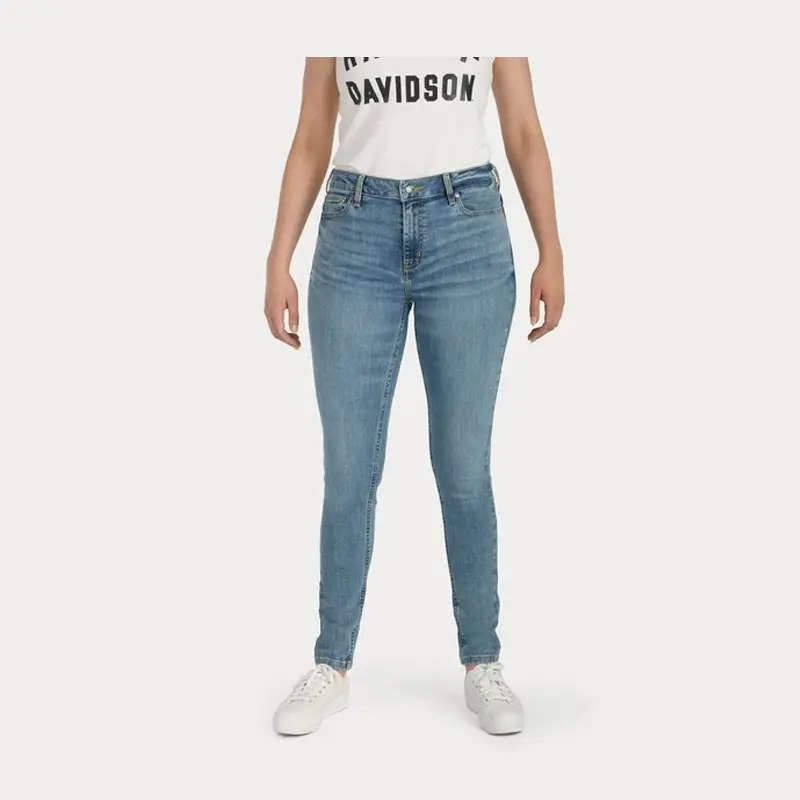 Women's High Rise Skinny Jeans - Medium Indigo - 32