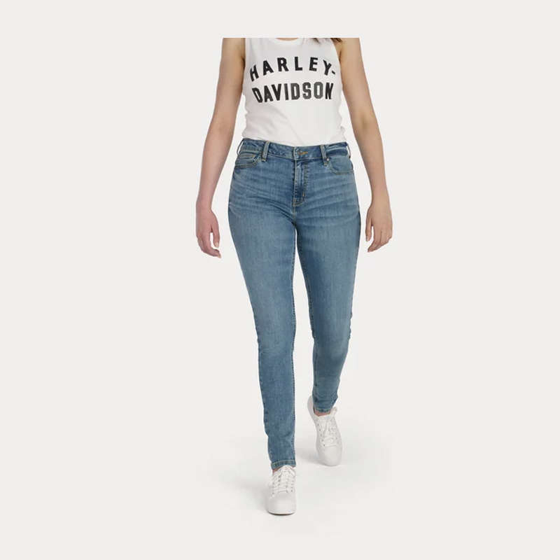 Women's High Rise Skinny Jeans - Medium Indigo - 32
