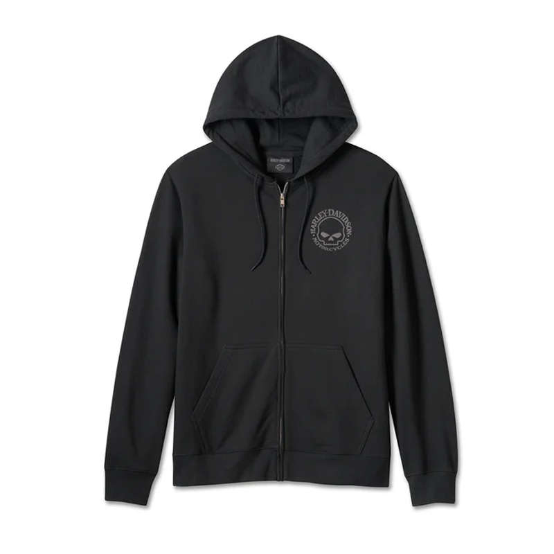 Men's Willie G Skull Zip-Up Hoodie - XL