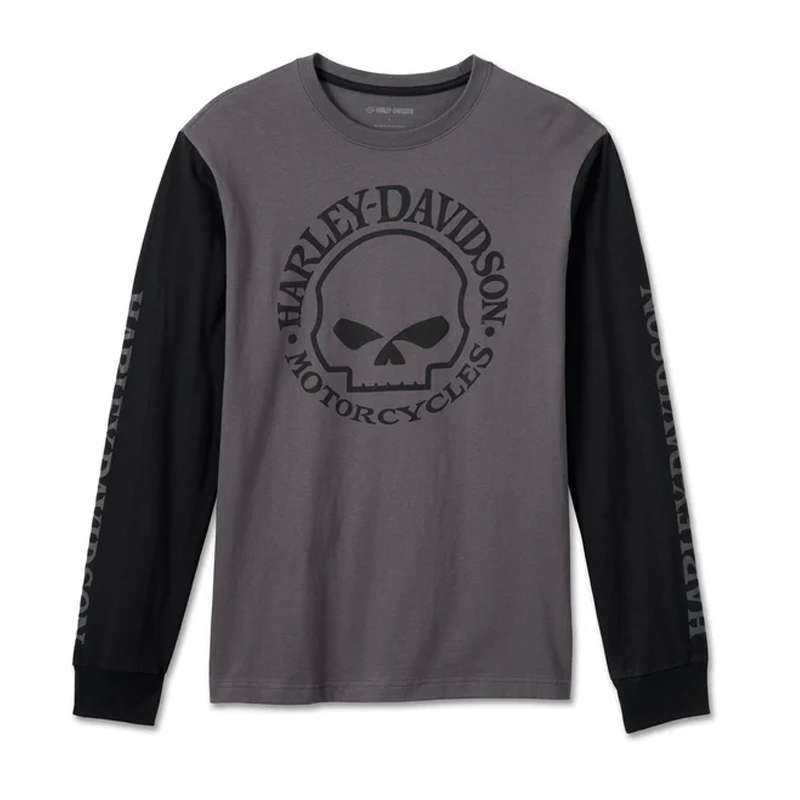 Men's Willie G Skull Long Sleeve Tee - XL