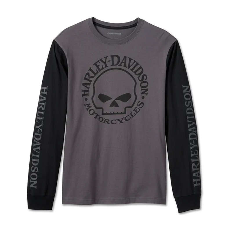 Men's Willie G Skull Long Sleeve Tee - XL