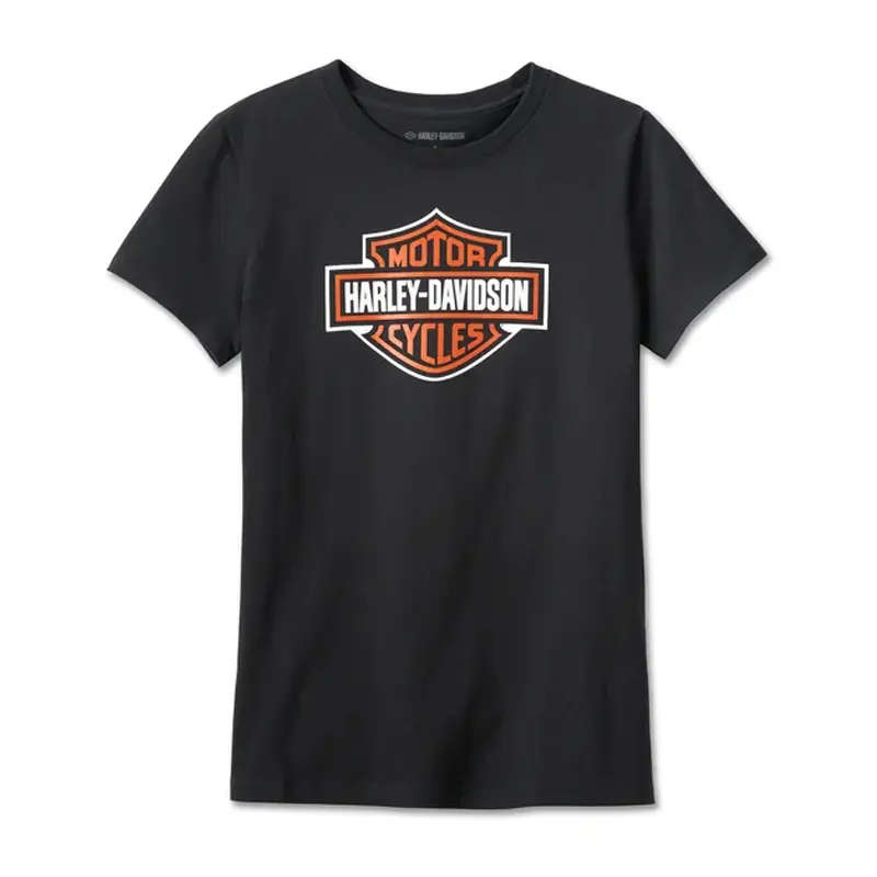 Women's Bar &amp; Shield Short Sleeve Tee - Black Beauty - L