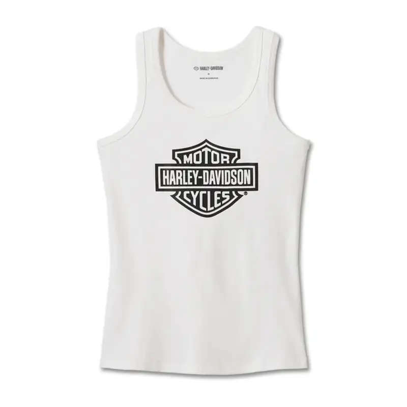 Women's Bar &amp; Shield Tank - Bright White - L