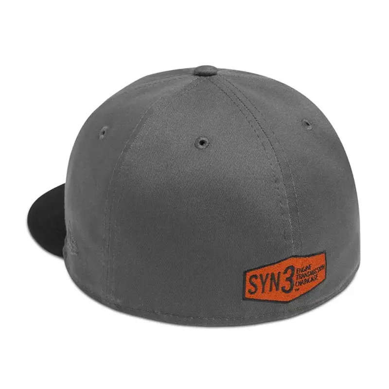 Men's Iron Block 59FIFTY Baseball Cap, Gray &amp; Black - 2XL