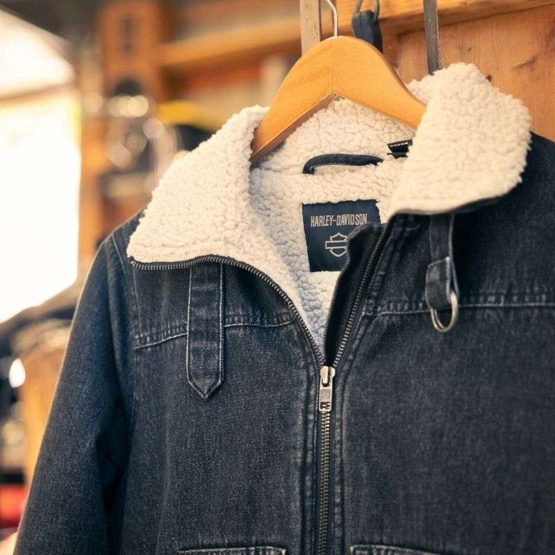 Womens Transcendent Sherpa Lined Denim Jacket - XL