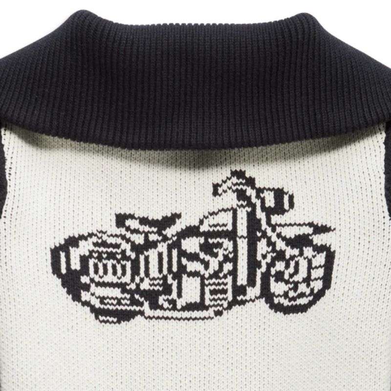 Women's Artisan Zip Front Motorcycle Sweater - 2XL