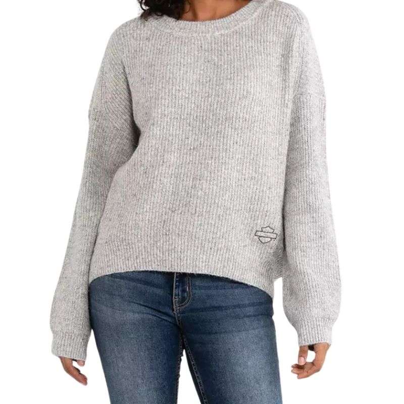 Womens Craftsmanship Sweater - Light Grey Marl - XL