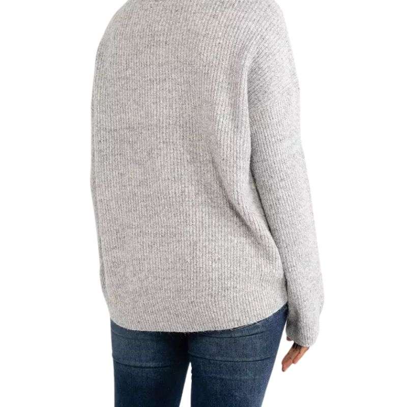 Womens Craftsmanship Sweater - Light Grey Marl - XL