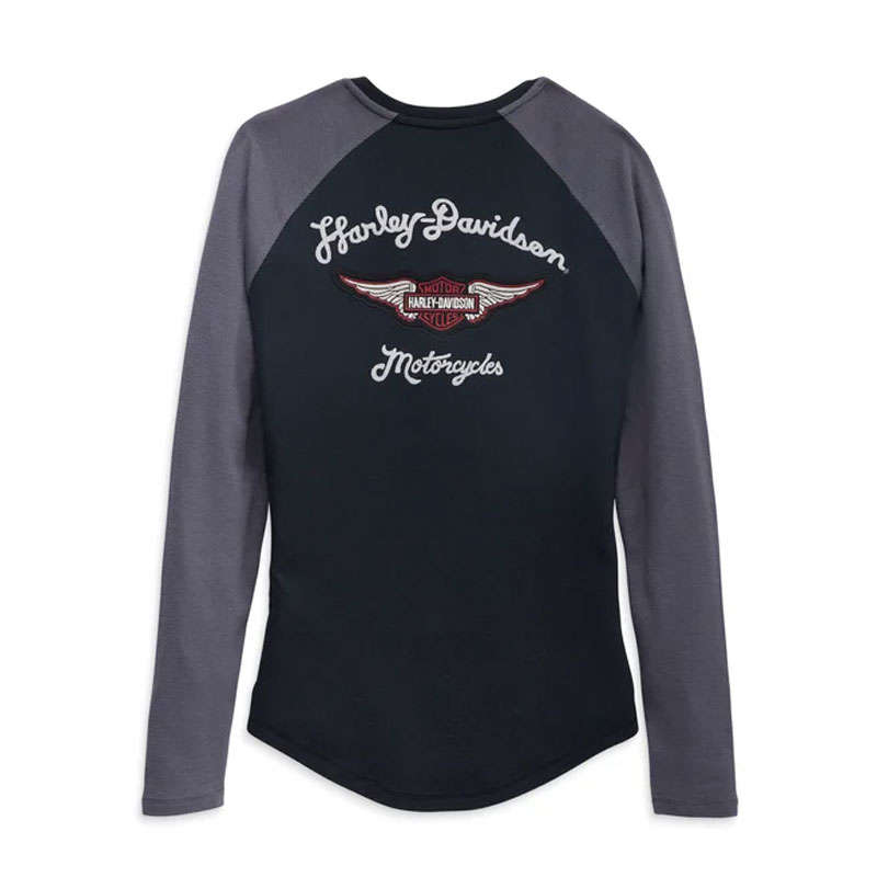Women's Timeless Silver Wing Henley - XL
