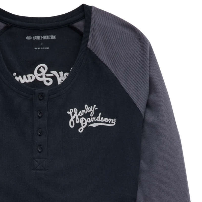 Women's Timeless Silver Wing Henley - XL