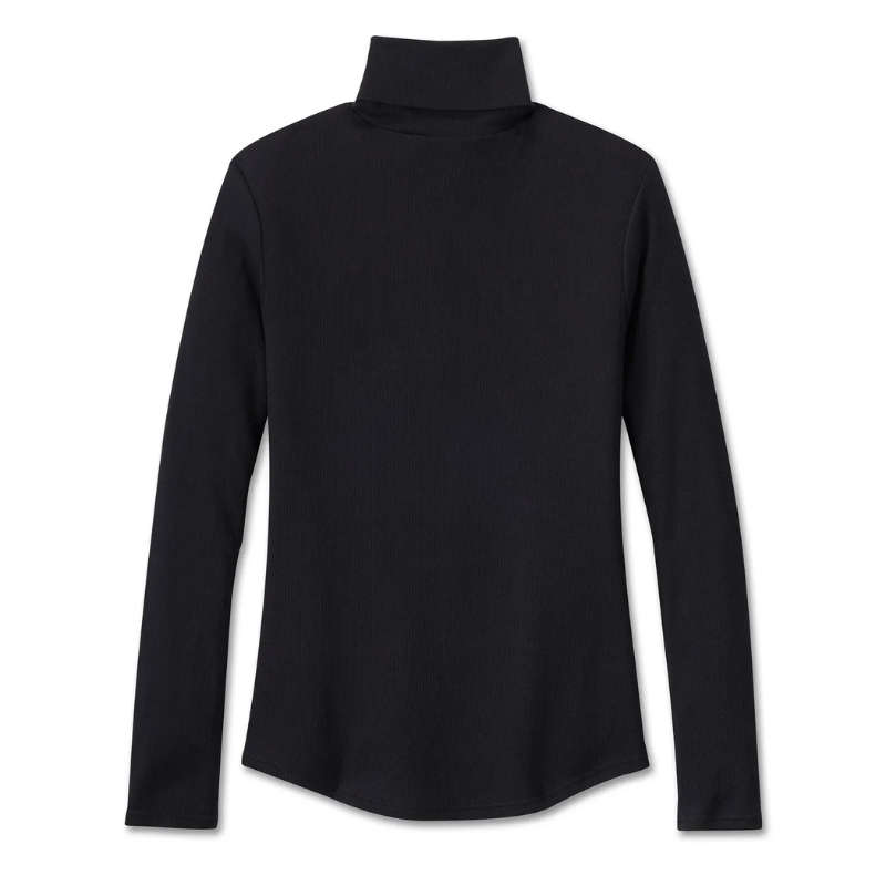 Women's Milwaukee Rib Turtleneck - Black Beauty - L