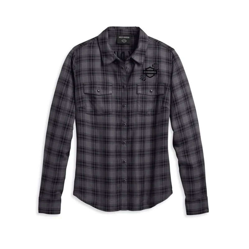 Women's Classic Enchanted Shirt - YD Plaid - Blackened Pearl - 1W