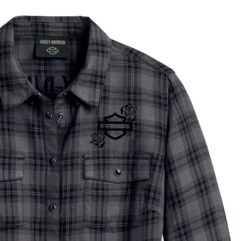 Women's Classic Enchanted Shirt - YD Plaid - Blackened Pearl - 1W