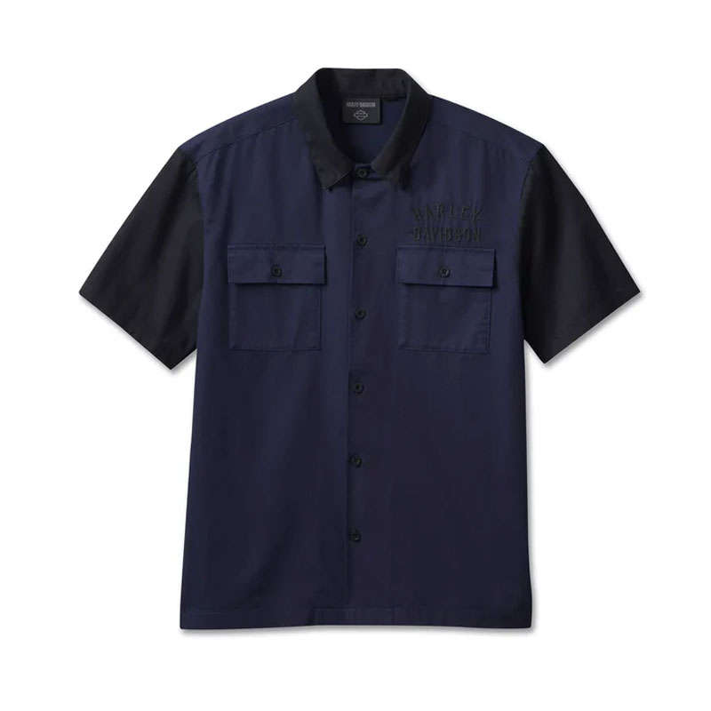 Men's Staple Colorblock Shirt - Peacoat - 4XL