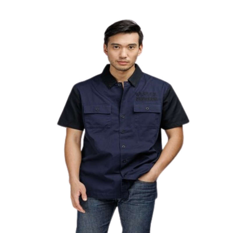 Men's Staple Colorblock Shirt - Peacoat - 4XL