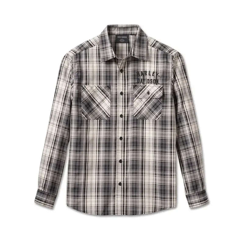 Men's Staple Performance Shirt - Black Plaid - M