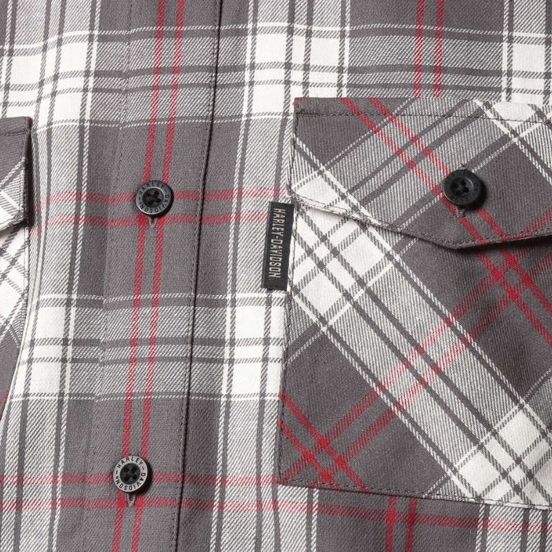 Men's Essence Shirt - Grey Plaid - M