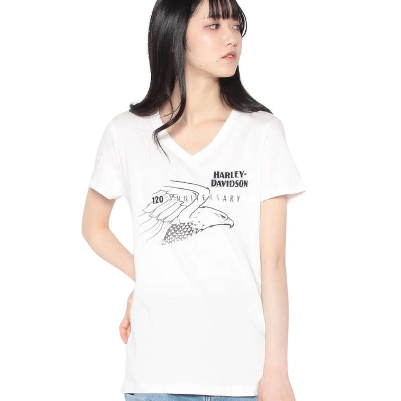 Womens 120th Anniversary United V-Neck Tee - XL